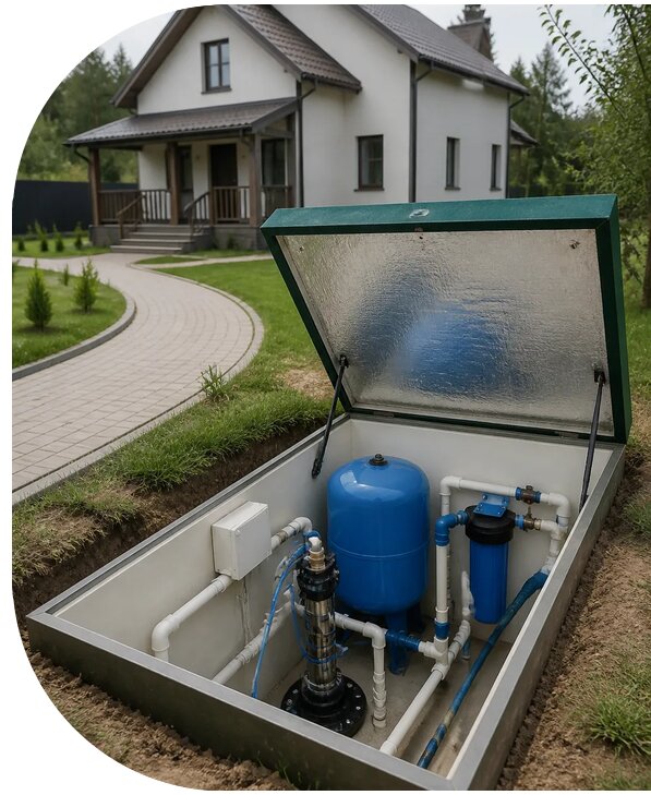 Автономное водоснабжение дома в Арсеньеве от 154200 р. | АПаруса-Рсн